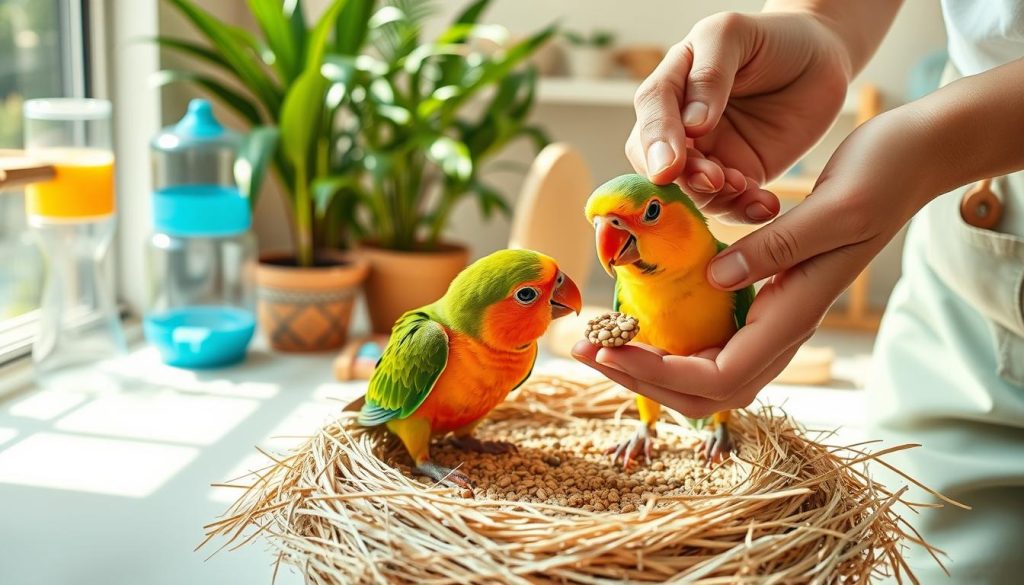 os cuidados essenciais com filhotes de papagaio